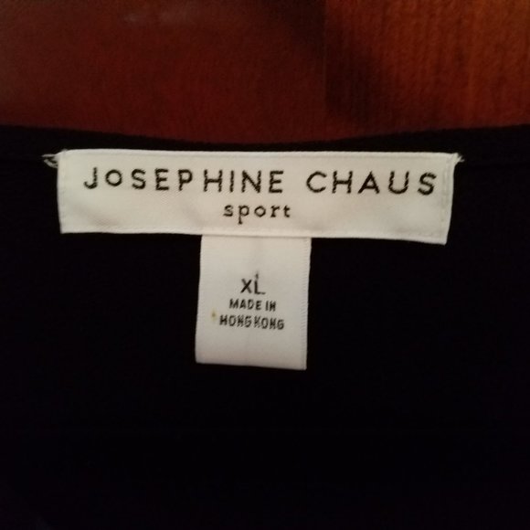 Josephine Chaus Black Top w/ Colorful Detail XL - Picture 4 of 6